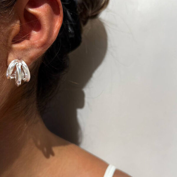 گوشواره استیل حلقه ای